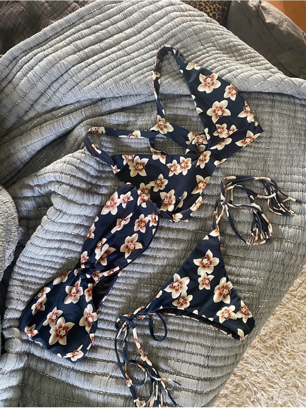 Acacia 3 piece set xl Isle Orchid print
